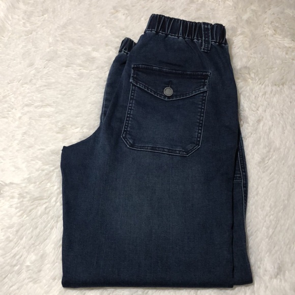 Blank NYC Women’s Size 27 Dark Blue Jeans with Elastic Waist and Ankle - Picture 2 of 8